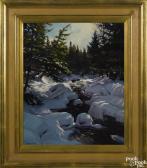 PARLIN Ronal 1956,A snowy stream bed,Pook & Pook US 2016-11-19