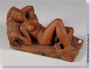 parmentier s,Femme nue allongée en terre cuite,1936,VanDerKindere BE 2009-02-17