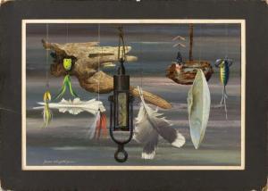 PARR James Wingate 1923-1969,Assorted fishing lures,Eldred's US 2018-02-17