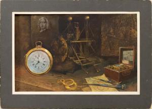 PARR James Wingate 1923-1969,Still life of clocks,Eldred's US 2018-02-17