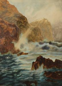 PARR WILLIAM,Coastal Cliffs,1909,David Lay GB 2017-04-27