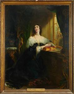 PARRIS Edmund Thomas 1793-1873,portrait of Louise, Duchess de La Valliere,Reeman Dansie 2023-02-14