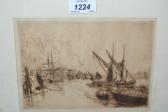 PARRISH Stephen 1846-1938,harbour scene,Lawrences of Bletchingley GB 2018-07-17