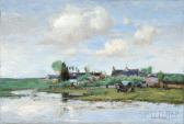PARRISH Stephen 1846-1938,River Landscape, Normandy, France,Skinner US 2015-09-11