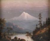 PARROTT Sue Hendershott 1800-1800,Snow-peaked mountain and lake at dusk,Quinn's US 2011-09-07