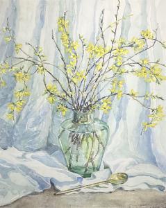 PARSONS A Maud,Yellow Flowers in a Vase,20th Century,David Duggleby Limited GB 2021-10-23