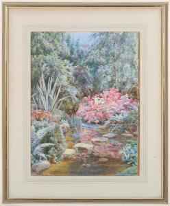 PARSONS Beatrice Emma,Landscape with Garden Pond and Azaleas,20th century,Tooveys Auction 2022-09-07