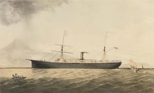 PARSONS Charles R. 1821-1910,The United States  Mail Steam Ship Guatemala 10,1849,Simpson Galleries 2018-05-19
