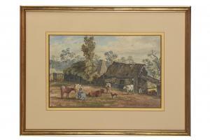 PARSONS Elizabeth 1831-1897,The Farmhouse,1875,Leonard Joel AU 2021-06-22