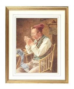 PARSONS John F 1800-1900,THE MENDER,Ross's Auctioneers and values IE 2020-07-16