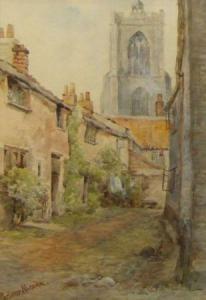 PARSONS Norman 1900-1900,Street Scene with Church,Keys GB 2011-06-10