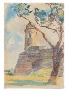 PARSONS Philip Brown 1896-1977,The Fort at St. Augustine,1948,Burchard US 2020-07-19