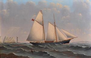 PARSONS W 1800-1800,Yacht off the Needles,1890,John Nicholson GB 2017-06-28