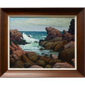 PARSONS William 1909-1982,5:30 LOW TIDE, BASS ROCKS,Waddington's CA 2020-11-05