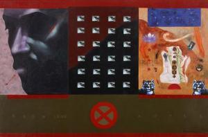 PARTHAN Baiju 1956,Necessary Illusions with 24 Cups of Coffee,2000,Saffronart India IN 2021-10-13