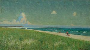 PARTINGTON Richard Langtry 1868-1929,Beach Scene with Figures,Barridoff Auctions US 2020-08-15