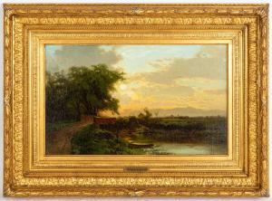 PARTON Arthur B 1842-1914,Sunset in the Catskills,1882,Cottone US 2024-01-24