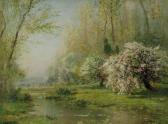 PARTON Arthur B 1842-1914,Trees in Blossom,Skinner US 2009-03-06