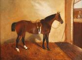PARTRIDGE J.C 1800-1800,Saddled bay hunter in a stable; and companion,1895,Bonhams GB 2009-09-16