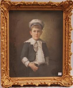 PARTRIDGE,Portrait of Child with Ruffled Shirt and Hat,1895,Skinner US 2014-02-12
