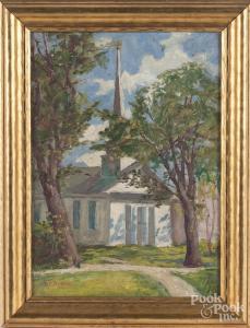 PARTRIDGE William H 1858-1938,a church,1927,Pook & Pook US 2017-12-14