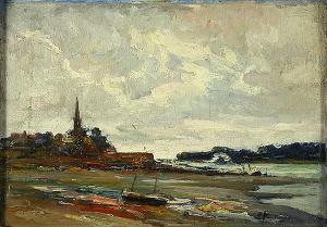 PARTURIER Eugène Louis 1864-1944,La Baie de le Somme,Clars Auction Gallery US 2015-03-22