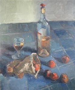 PASCAL Leopold 1900-1957,Still Life of Wine and Apples,Cheffins GB 2011-06-08