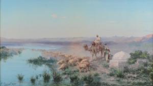 PASCAL Paul B 1832-1903,Arab Shepherds,,1895,Burchard US 2016-02-27