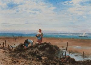 PASCAL Paul B 1832-1903,Ramasseuses de goëmon,1877,Art Richelieu FR 2024-02-15