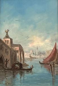 PASCAL Paul B 1832-1903,Vue de Venise,1884,Marambat-Camper FR 2024-02-14