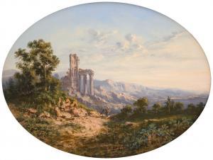 pascal paul 1867-1945,Paysage aux ruines,1872,Marambat-Camper FR 2022-10-19
