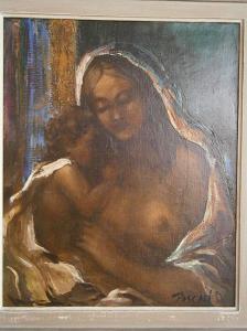 PASCALI C 1860-1924,Vierge à l'Enfant,Campo & Campo BE 2014-04-30