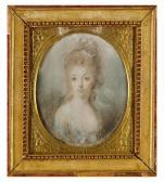 PASCH Lorenz II 1733-1805,Porträtt av oidentifierad högreståndskvinna - m,Stockholms Auktionsverket 2005-12-02