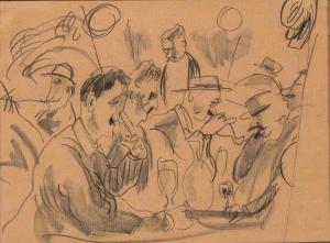 PASCIN Jules 1885-1930,Café Scene,William Doyle US 2019-06-26