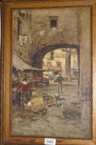 PASI Francesco 1889-1967,Neapolitan Market,Bamfords Auctioneers and Valuers GB 2007-03-21
