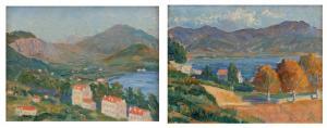 PASINETTI Antonio 1863-1940,Paesaggi lacustri,Meeting Art IT 2023-12-12