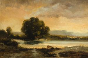 PASINI Alberto 1826-1899,LANDSCAPE WITH A POND,Sotheby's GB 2019-04-16