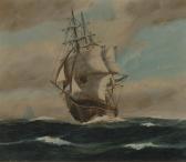 PASKELL William Frederick,Lot of Two Framed Oil on Canvas Ship Portraits,Skinner 2011-02-17