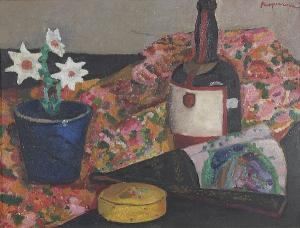PASQUAROSA Marcelli Bertoletti 1896-1973,Still Life with Bottle and Flower,Bonhams GB 2005-06-12