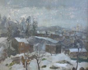PASQUE Aubin 1903-1981,'Snow in Brabant',1944,Duggleby Stephenson (of York) UK 2022-02-25