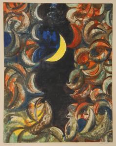 PASQUE Aubin 1903-1981,La lune croissante,Brussels Art Auction BE 2018-01-30