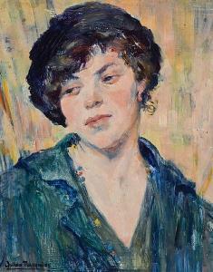 PASQUIER Oulda 1889,Portrait de jeune-femme,Hotel Des Ventes Mosan BE 2019-10-16