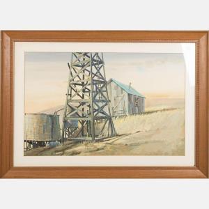 Passarelli Charles,Prairie Scene with Mill,20th Century,Gray's Auctioneers US 2017-10-04