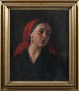 PASSARO Pablo Emilio 1878-1956,Ritratto femminile,1955,Cambi IT 2025-04-14