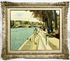 PASSET Gerard 1936-2013,Pont Des Invalides and Port Des Champs Elysees,Lots Road Auctions 2024-02-04