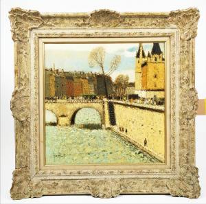 PASSET Gerard 1936-2013,Pont Saint Michel, Paris,Lots Road Auctions GB 2023-10-01