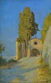 PASSIGLI Carlo 1881-1953,Fontelucente presso Fiesole,Galleria Pananti Casa d'Aste IT 2021-09-28