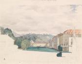 PASSINI Johann Nepomuk 1798-1874,A view of the Kurplatz in Bad Rohitsch-Sauer,1848,Palais Dorotheum 2014-10-02
