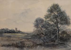 PASTON CYRIL T.,Church in a Landscape,Rowley Fine Art Auctioneers GB 2021-12-11