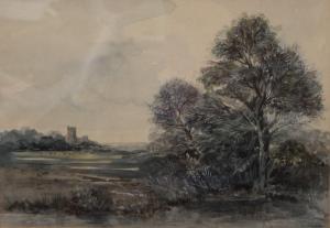PASTON CYRIL T.,Landscape with Castle Beyond,Rowley Fine Art Auctioneers GB 2022-07-30